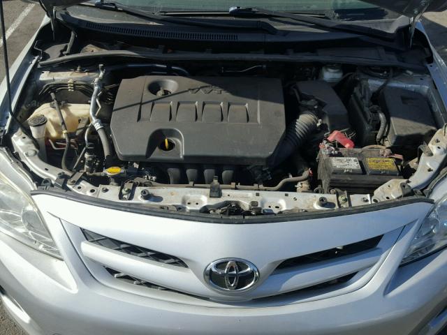 5YFBU4EE7DP114582 - 2013 TOYOTA COROLLA BA SILVER photo 7