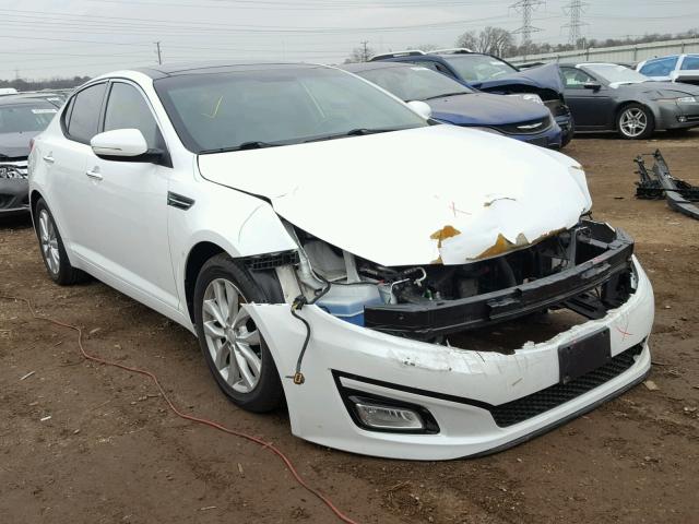 5XXGN4A74EG297122 - 2014 KIA OPTIMA EX WHITE photo 1