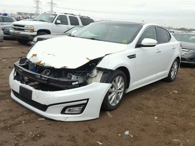 5XXGN4A74EG297122 - 2014 KIA OPTIMA EX WHITE photo 2