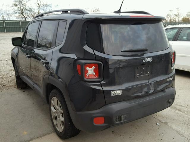 ZACCJABT0FPB82440 - 2015 JEEP RENEGADE L BLACK photo 3