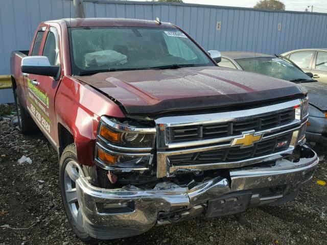 1GCVKSECXEZ179553 - 2014 CHEVROLET SILVERADO RED photo 1