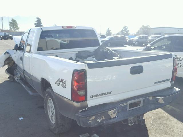 1GCEK19T94Z164643 - 2004 CHEVROLET SILVERADO WHITE photo 3