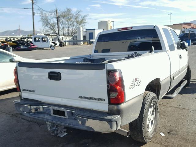 1GCEK19T94Z164643 - 2004 CHEVROLET SILVERADO WHITE photo 4