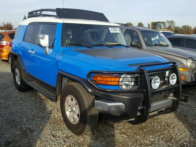 JTEBU11F970005628 - 2007 TOYOTA FJ CRUISER BLUE photo 1