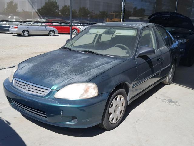 2HGEJ661XXH517299 - 1999 HONDA CIVIC BASE GREEN photo 2