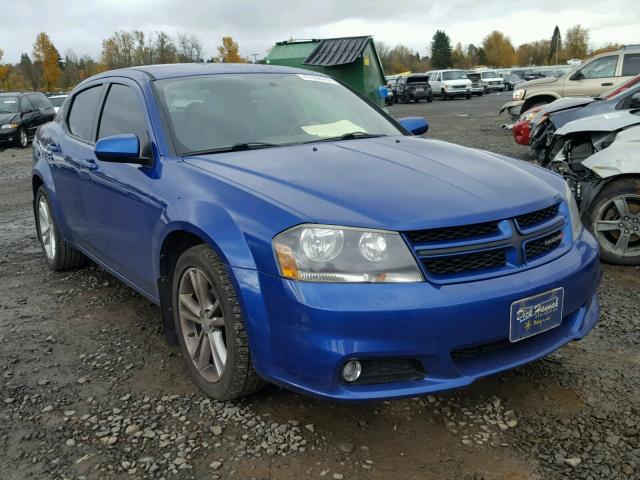 1C3CDZCB9DN554802 - 2013 DODGE AVENGER SX BLUE photo 1