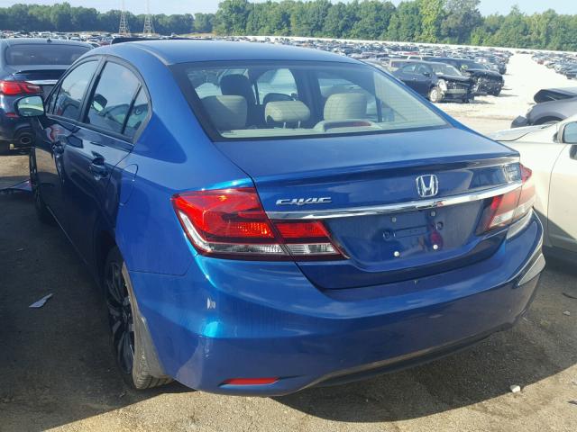 19XFB2F95FE037857 - 2015 HONDA CIVIC EXL 蓝色 照片 3