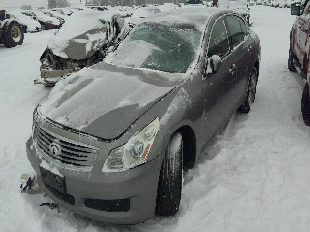 JNKCV61FX9M360126 - 2009 INFINITI G37 GRAY photo 2