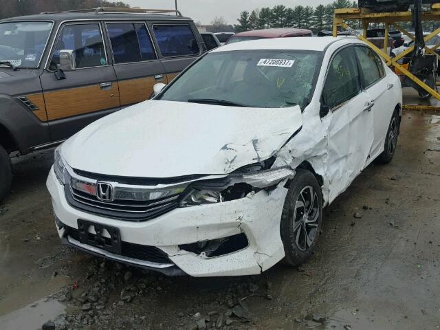 1HGCR2F37HA221487 - 2017 HONDA ACCORD LX WHITE photo 2