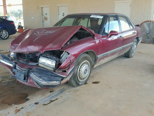 1G4HP52L9RH464823 - 1994 BUICK LESABRE CU BURGUNDY photo 2