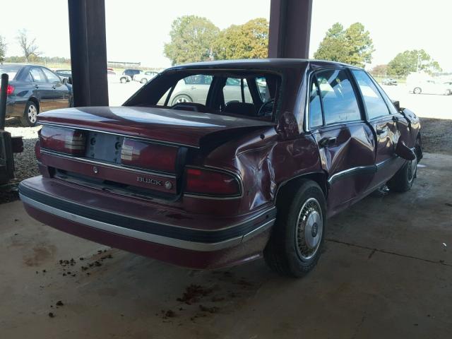 1G4HP52L9RH464823 - 1994 BUICK LESABRE CU BURGUNDY photo 4