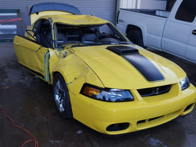 1FAFP42RX3F350087 - 2003 FORD MUSTANG MA YELLOW photo 1
