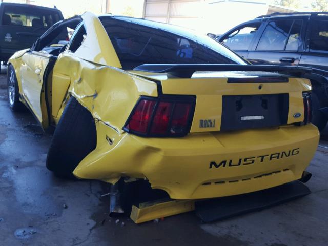 1FAFP42RX3F350087 - 2003 FORD MUSTANG MA YELLOW photo 3