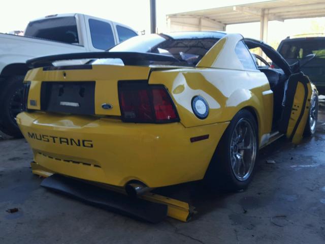 1FAFP42RX3F350087 - 2003 FORD MUSTANG MA YELLOW photo 4