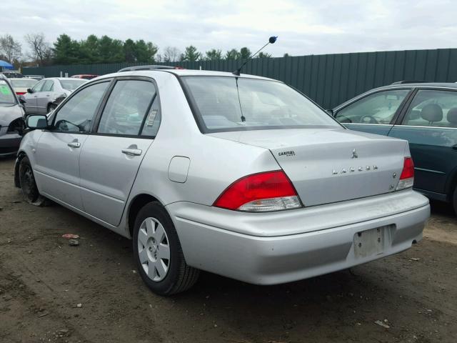 JA3AJ26E53U003066 - 2003 MITSUBISHI LANCER ES SILVER photo 3