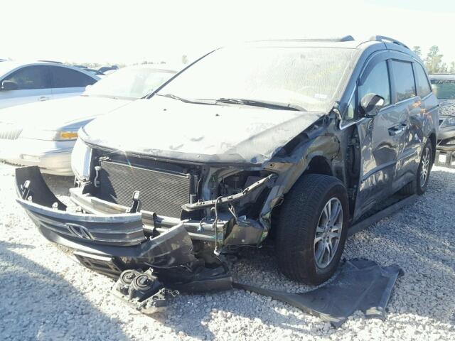 5FNRL5H63CB085734 - 2012 HONDA ODYSSEY EX CHARCOAL photo 2