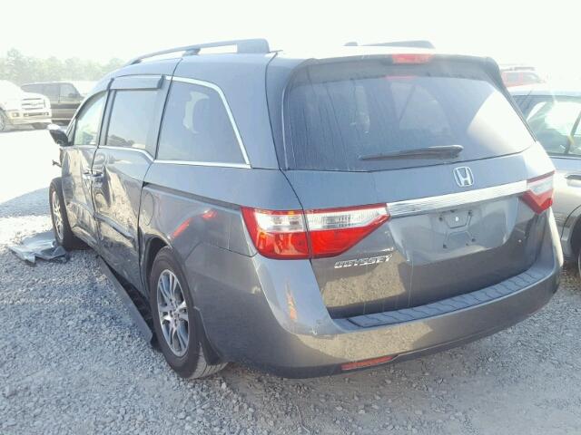 5FNRL5H63CB085734 - 2012 HONDA ODYSSEY EX CHARCOAL photo 3