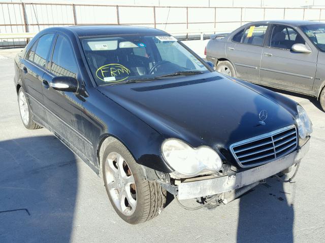 WDBRF52H67A942529 - 2007 MERCEDES-BENZ C 230 BLACK photo 1