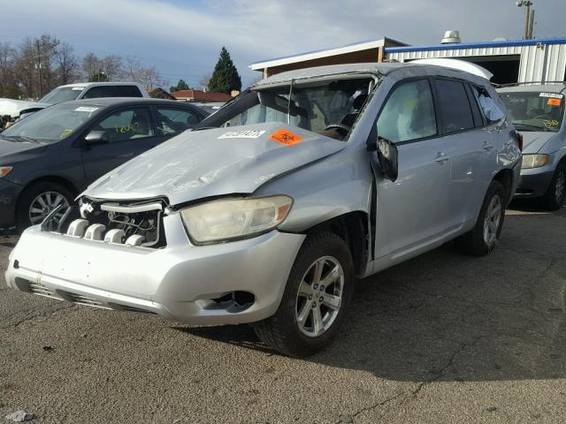 JTEES41A082067109 - 2008 TOYOTA HIGHLANDER SILVER photo 2