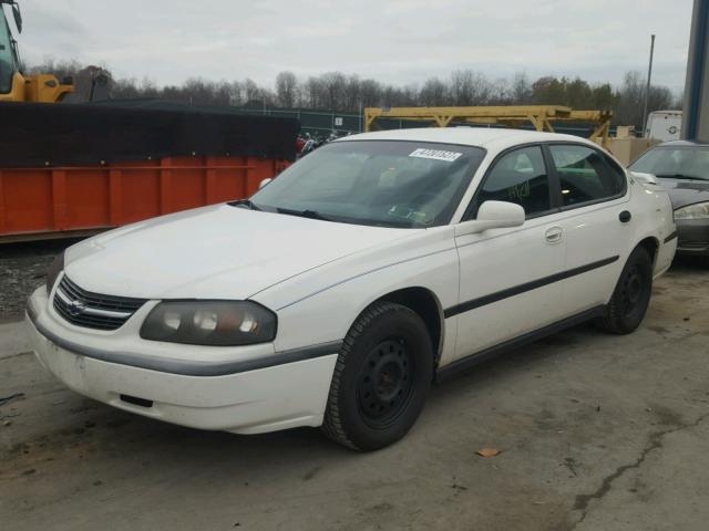 2G1WF55E329252191 - 2002 CHEVROLET IMPALA WHITE photo 2
