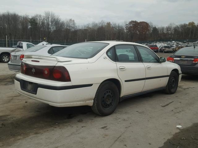 2G1WF55E329252191 - 2002 CHEVROLET IMPALA WHITE photo 4