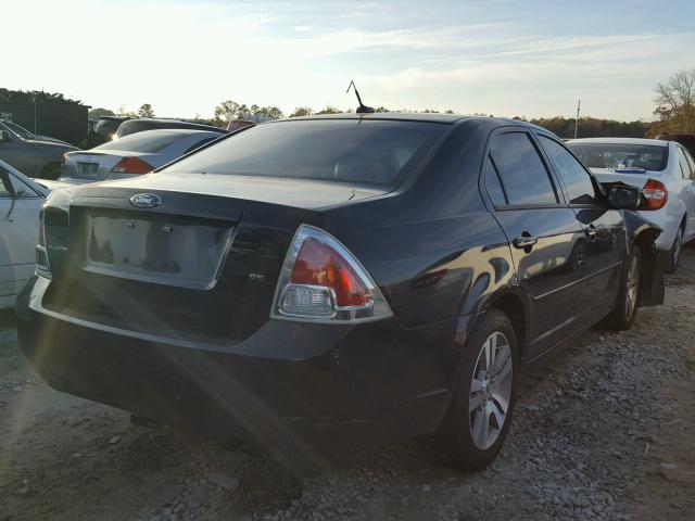 3FAHP07Z27R166877 - 2007 FORD FUSION SE BLACK photo 4