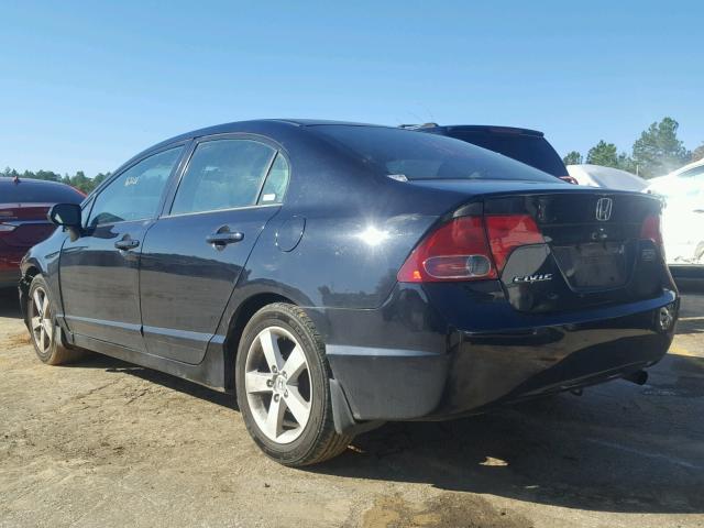 2HGFA16567H316378 - 2007 HONDA CIVIC LX BLACK photo 3