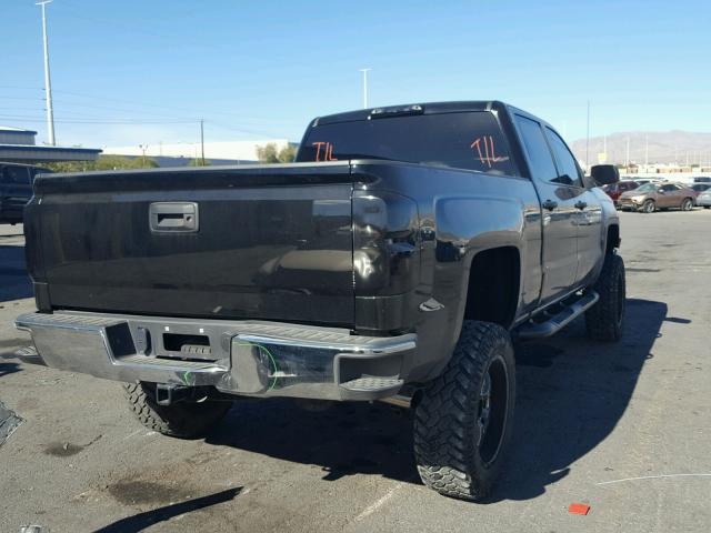 3GCUKREC4EG448327 - 2014 CHEVROLET SILVERADO BLACK photo 4