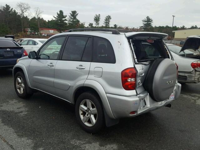 JTEHD20V840010517 - 2004 TOYOTA RAV4 SILVER photo 3