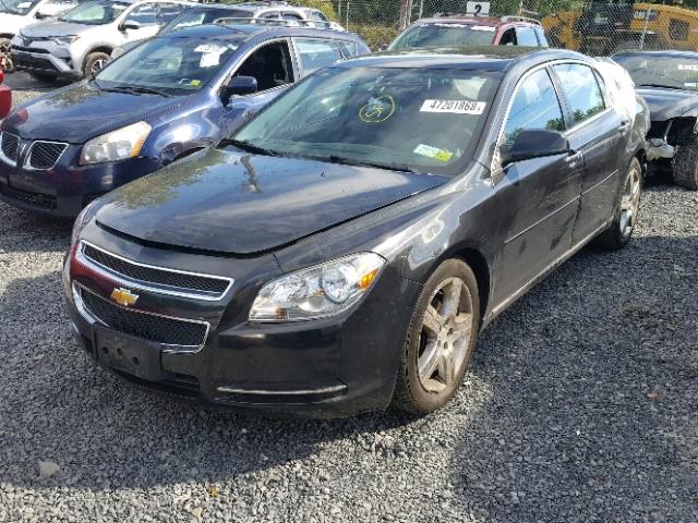 1G1ZC5E02CF316854 - 2012 CHEVROLET MALIBU 1LT BLACK photo 2