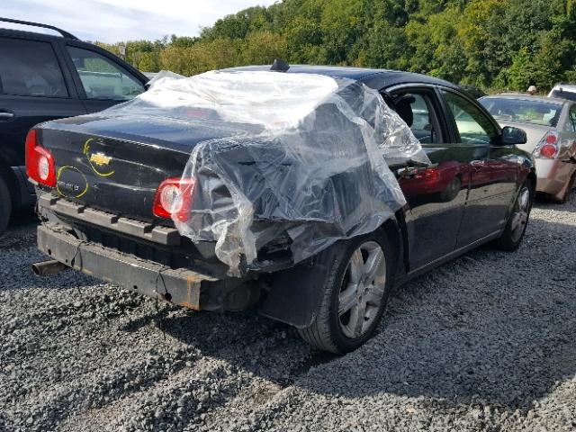 1G1ZC5E02CF316854 - 2012 CHEVROLET MALIBU 1LT BLACK photo 4