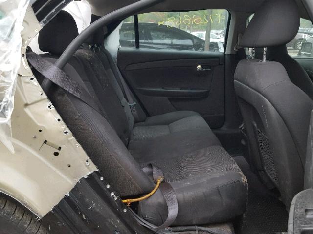 1G1ZC5E02CF316854 - 2012 CHEVROLET MALIBU 1LT BLACK photo 6