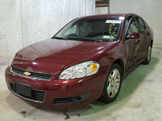 2G1WB5EK3B1273154 - 2011 CHEVROLET IMPALA LT RED photo 2