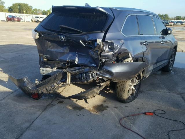 5TDKKRFH1GS500289 - 2016 TOYOTA HIGHLANDER ლურჯი ფოტო 4