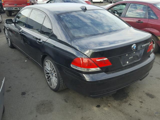 WBAHN83547DT76856 - 2007 BMW 750 BLACK photo 3