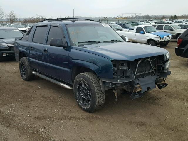 3GNEK12Z75G128019 - 2005 CHEVROLET AVALANCHE BLUE photo 1