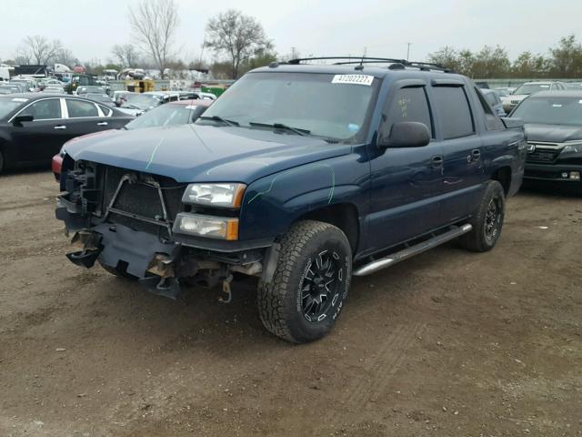 3GNEK12Z75G128019 - 2005 CHEVROLET AVALANCHE BLUE photo 2