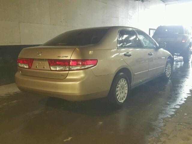 1HGCM56173A132042 - 2003 HONDA ACCORD DX GOLD photo 4