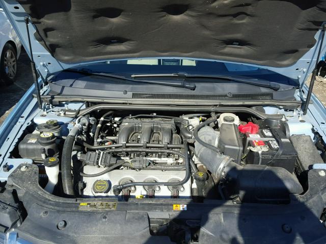 1FAHP24W98G130277 - 2008 FORD TAURUS SEL BLUE photo 7