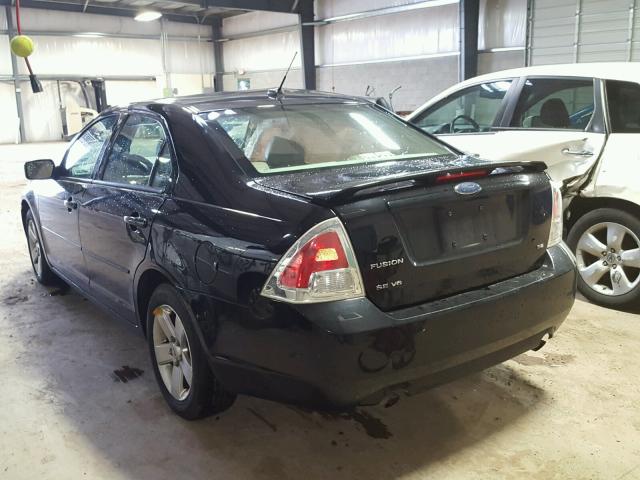 3FAHP07107R254014 - 2007 FORD FUSION SE BLACK photo 3