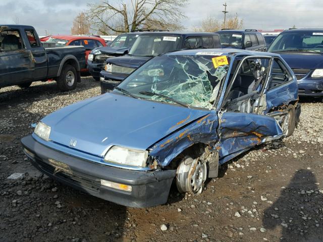 2HGED6340MH593745 - 1991 HONDA CIVIC BLUE photo 2