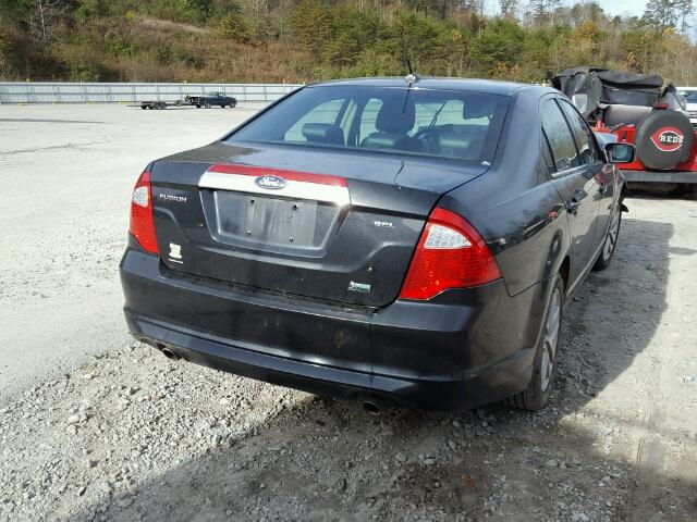 3FAHP0JG8AR389424 - 2010 FORD FUSION SEL BLACK photo 4