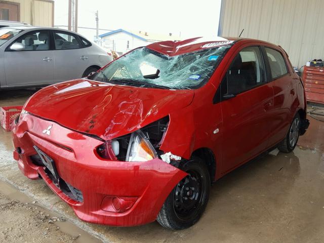 ML32A3HJ1FH048088 - 2015 MITSUBISHI MIRAGE DE RED photo 2