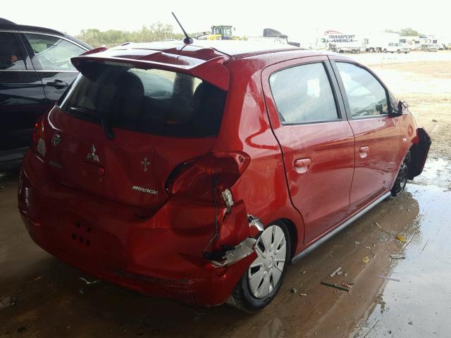 ML32A3HJ1FH048088 - 2015 MITSUBISHI MIRAGE DE RED photo 4