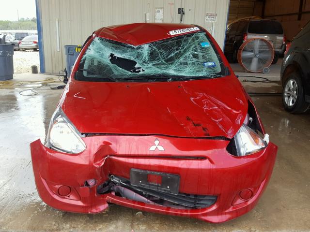 ML32A3HJ1FH048088 - 2015 MITSUBISHI MIRAGE DE RED photo 9