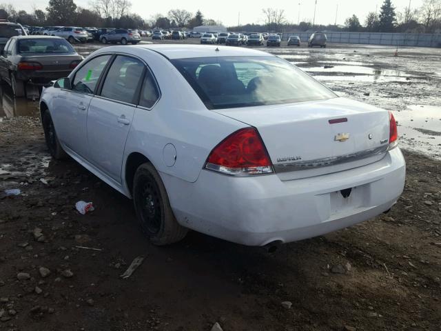 2G1WD5EM7B1177782 - 2011 CHEVROLET IMPALA POL WHITE photo 3