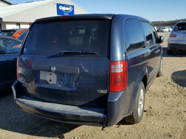 1D8HN44H78B194944 - 2008 DODGE GRAND CARA BLUE photo 4