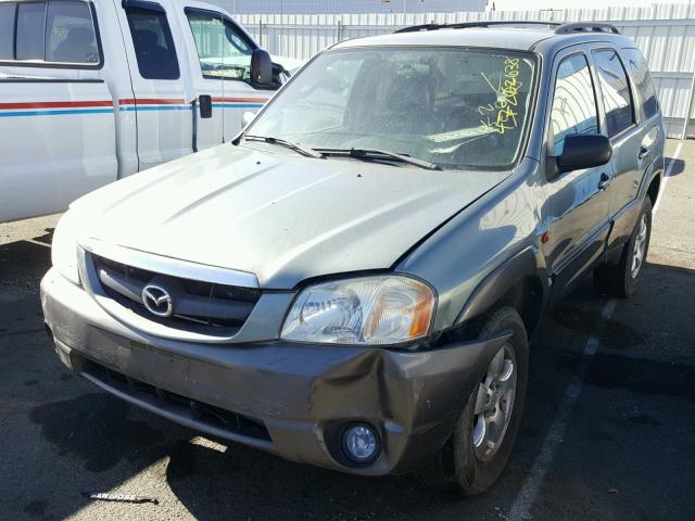 4F2CZ06144KM14783 - 2004 MAZDA TRIBUTE ES BLUE photo 2