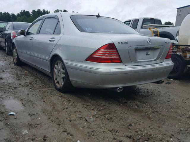 WDBNG84J24A410154 - 2004 MERCEDES-BENZ S 500 4MAT SILVER photo 3