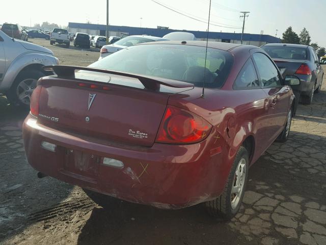 1G2AL15F277123769 - 2007 PONTIAC G5 RED photo 4